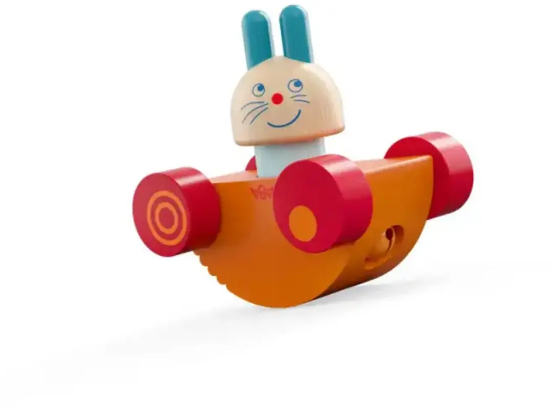 Haba Ontdekkersvoertuig Flitsende Haas 2 in 1 - afbeelding 2 van 3