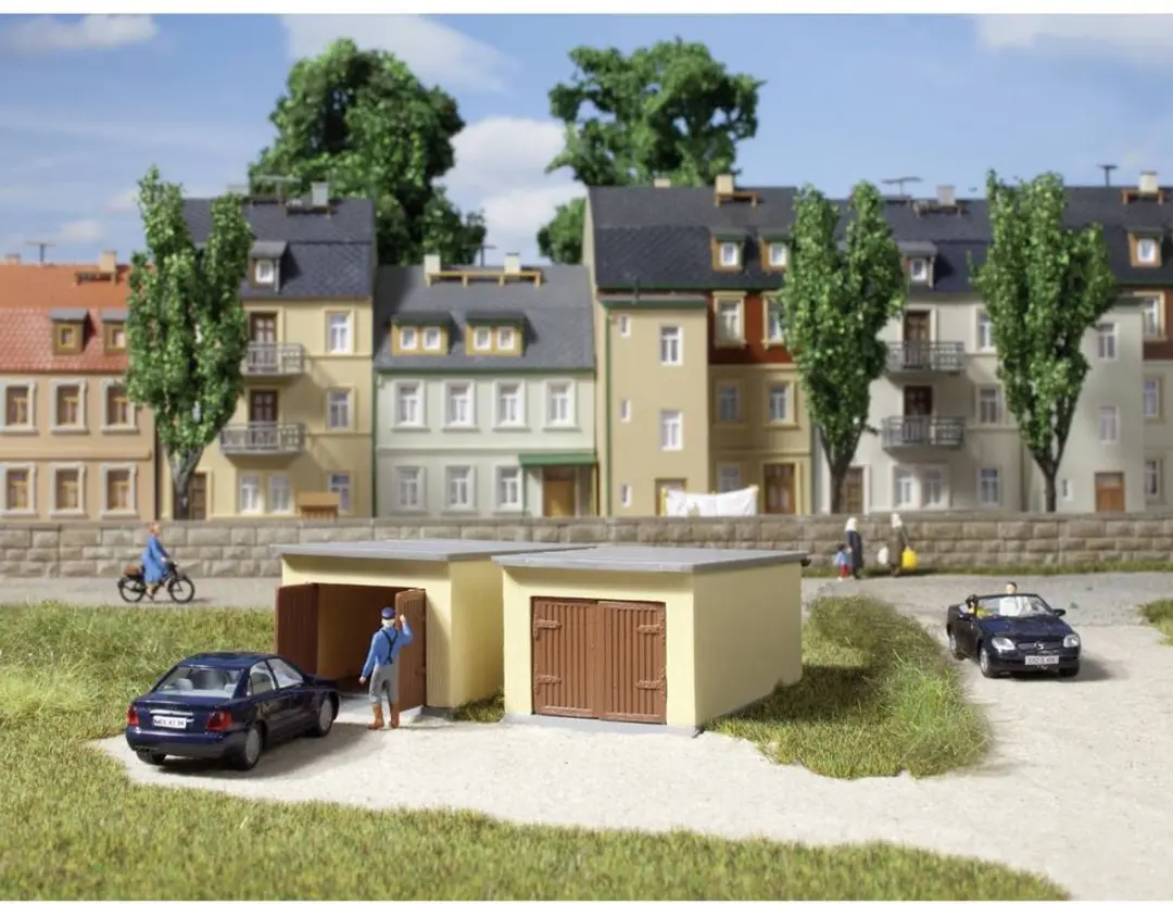 Auhagen 12341 H0/TT Garages Bouwpakket - afbeelding 2 van 6