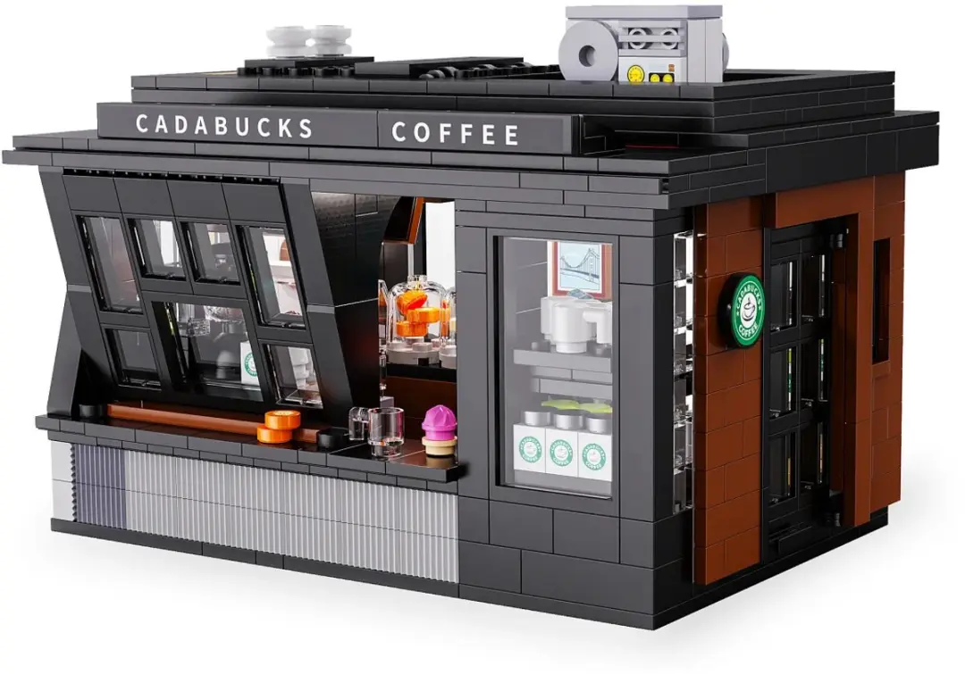 Jamara CaDA Bricks Koffiehuis met LED - 768 delig - afbeelding 2 van 6