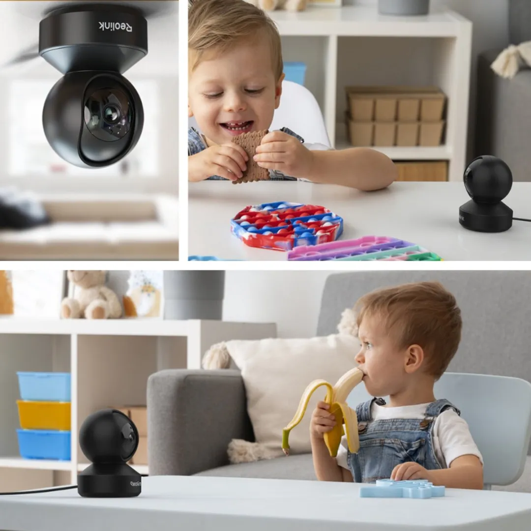 Reolink E1 Pro-Black 5MP PT-Camera - Zwart
