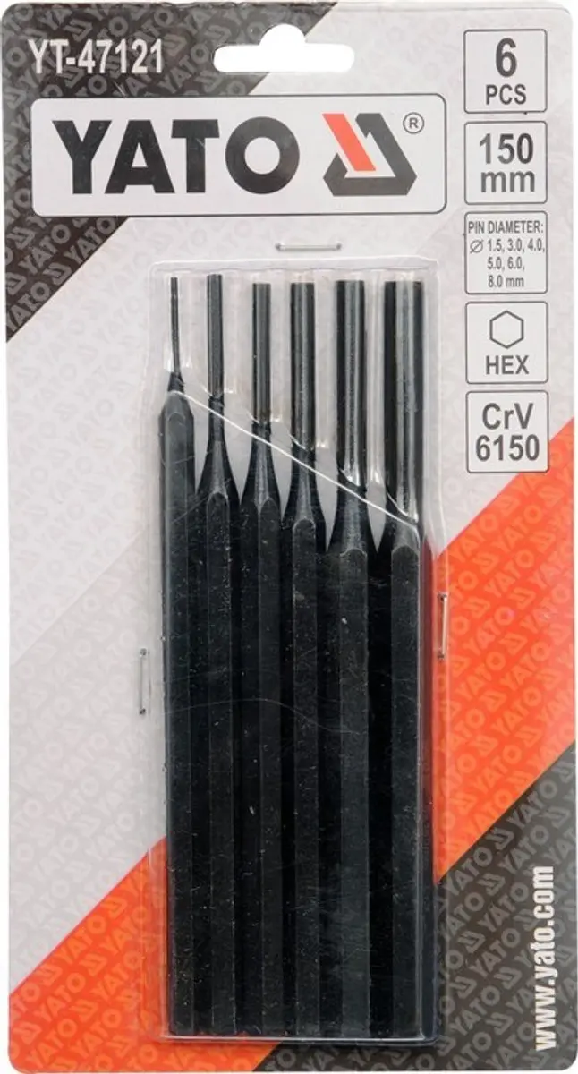 Yato Pendrijvers Set YT-47121 - 6-delig - 150mm - afbeelding 2 van 2