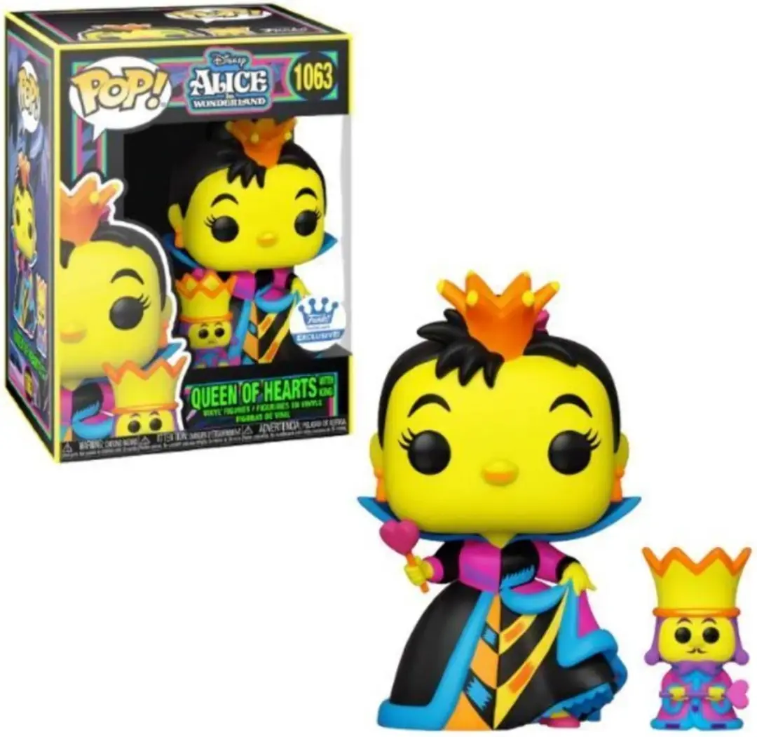 Funko POP! Queen of Hearts w/King Black Light #1063 Disney Alice In Wonderland