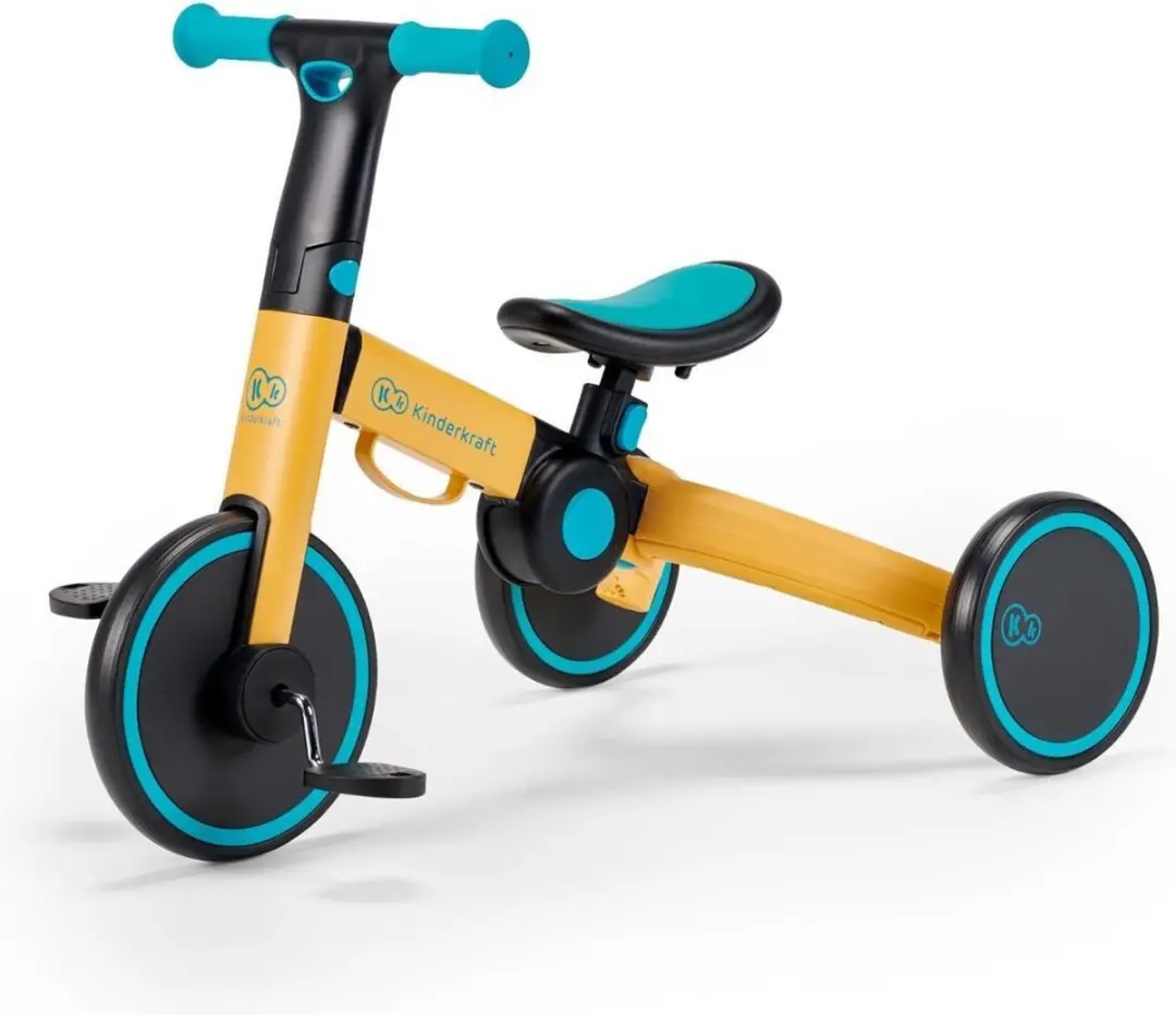 KinderKraft 4Trike Vouw Driewieler - Primrose Geel - afbeelding 6 van 6