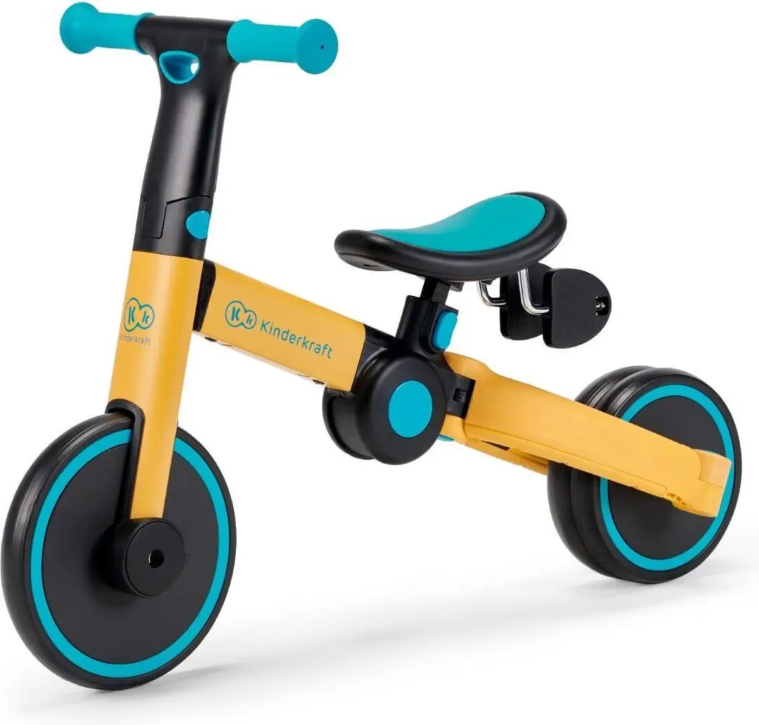 KinderKraft 4Trike Vouw Driewieler - Primrose Geel - afbeelding 5 van 6