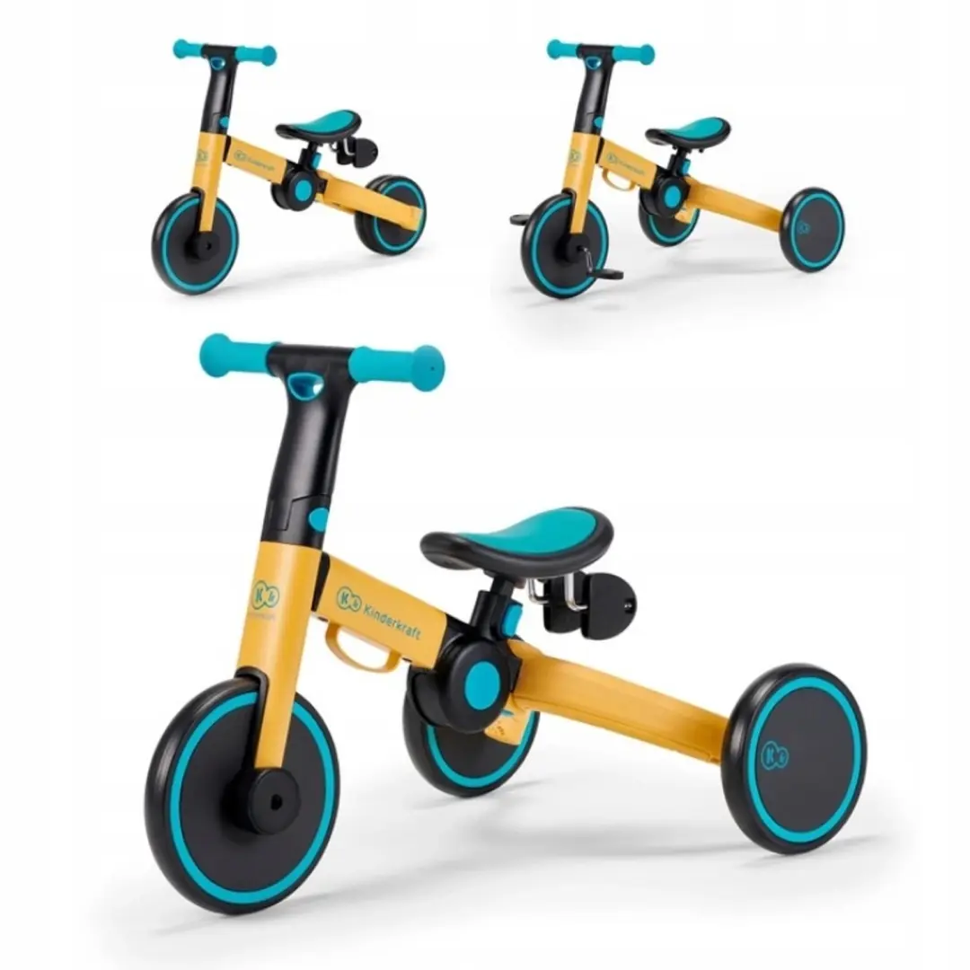 KinderKraft 4Trike Vouw Driewieler - Primrose Geel - afbeelding 2 van 6