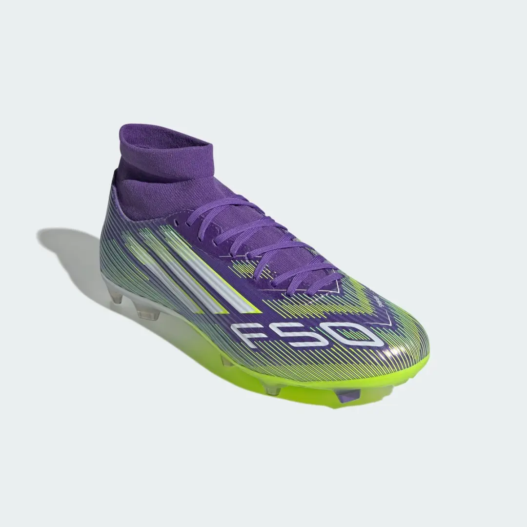adidas F50 League Mid Voetbalschoenen - Paars - afbeelding 4 van 6