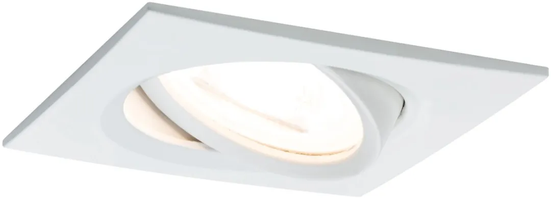 Paulmann LED-inbouwlamp Nova Coin 6W 470lm 2700K - 84x84mm Wit mat