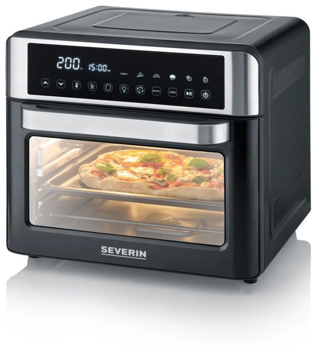 Severin TO2077 Bak- en Grilloven met Airfryer 25L - 2200W - Zwart - afbeelding 6 van 6