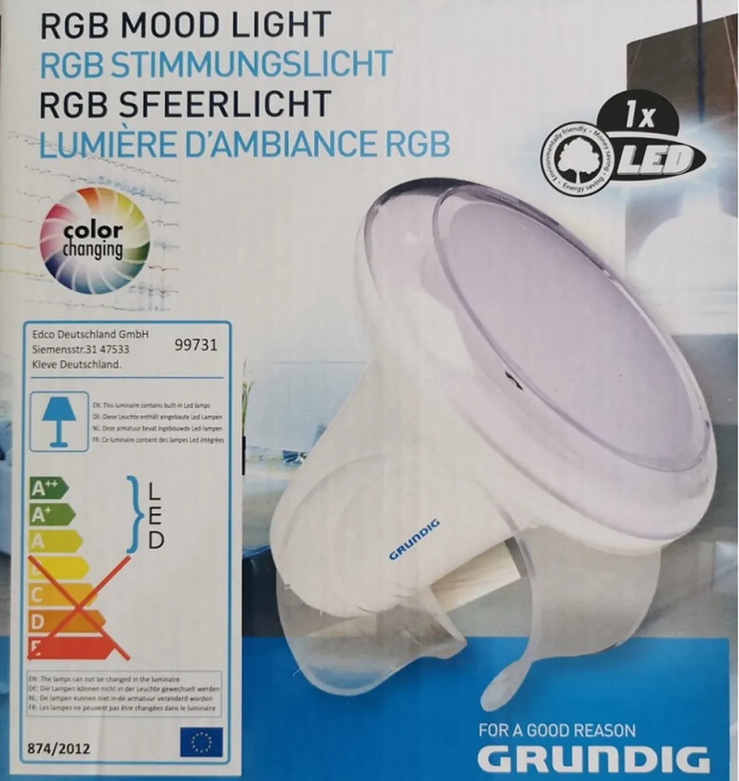 Grundig Mood 3LED Sfeerlamp 17cm - Wit