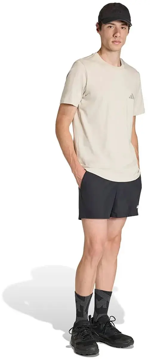 adidas Terrex Mountain Graphic T-Shirt Heren - Beige - afbeelding 3 van 6