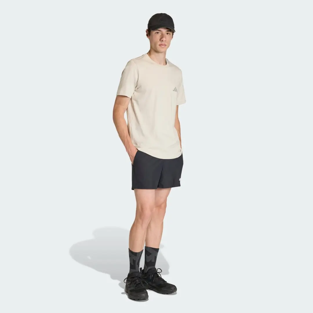 adidas Terrex Mountain Graphic T-Shirt Heren - Beige - afbeelding 5 van 6