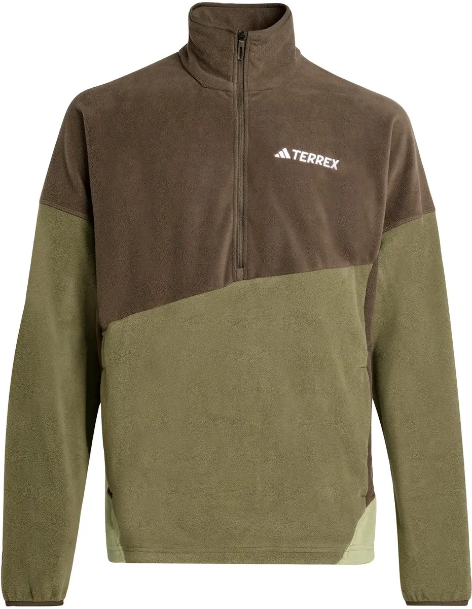adidas Terrex Multi Climawarm Fleece Anorak Heren - Groen - afbeelding 6 van 6
