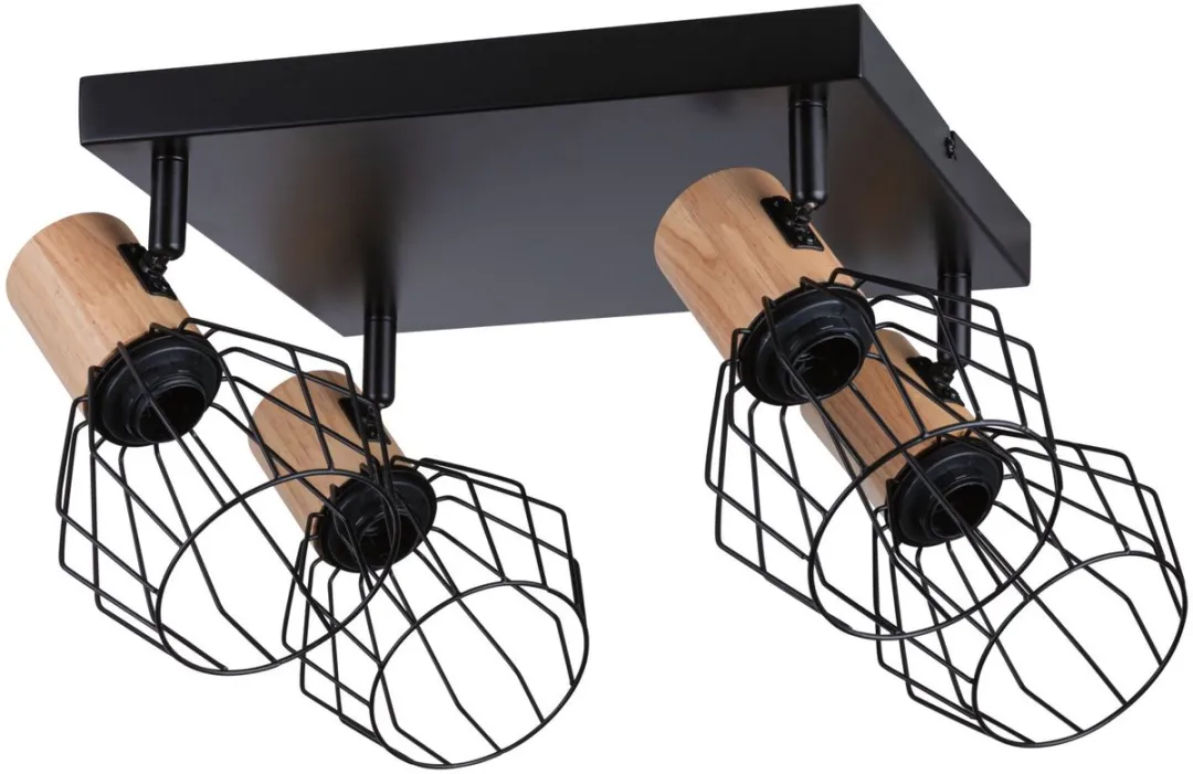 Paulmann Spotlight Lanka E14 4x20W Dimbare Spot - 38cm - Zwart