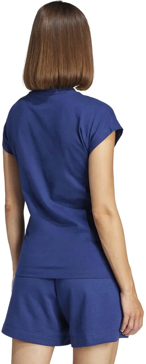 adidas Essentials Linear Dames T-Shirt - Blauw - S - afbeelding 4 van 6