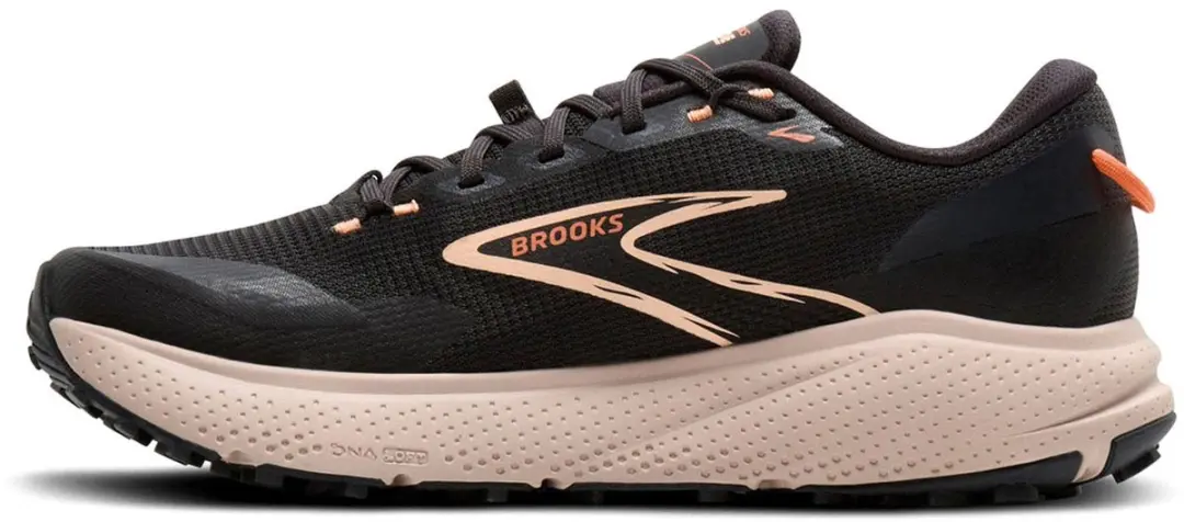Brooks Divide 6 Trailrunning Schoenen Dames - Zwart/Oranje - afbeelding 5 van 6