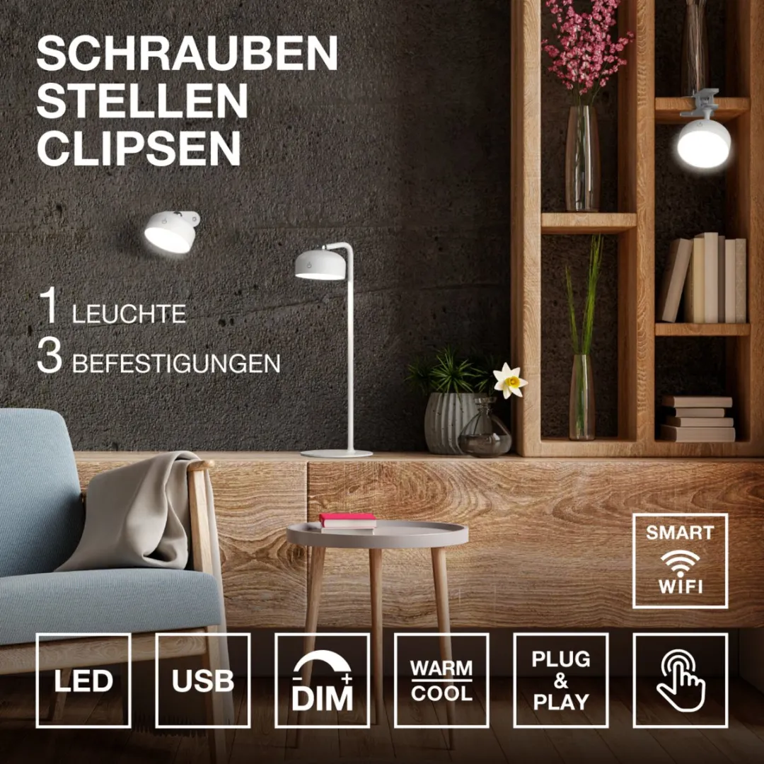Osram Decor Helper Gadget 830 USB White LED-lamp - 3000K Warm Wit