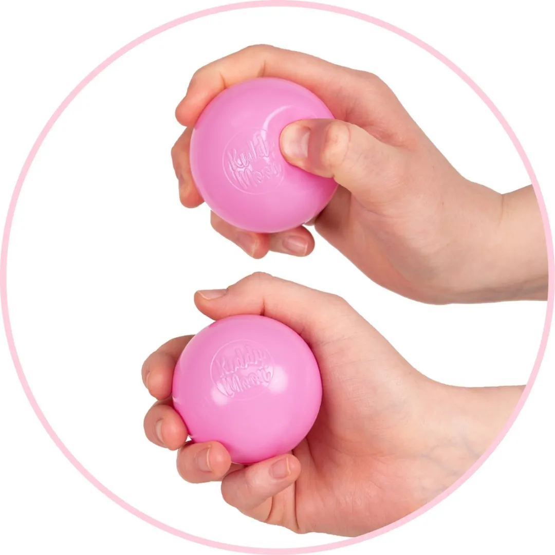 KiddyMoon Kinderballen Ø6cm 1200 Stuks - Parelmoer/Mint/Babyblauw/Transparant/Grijs