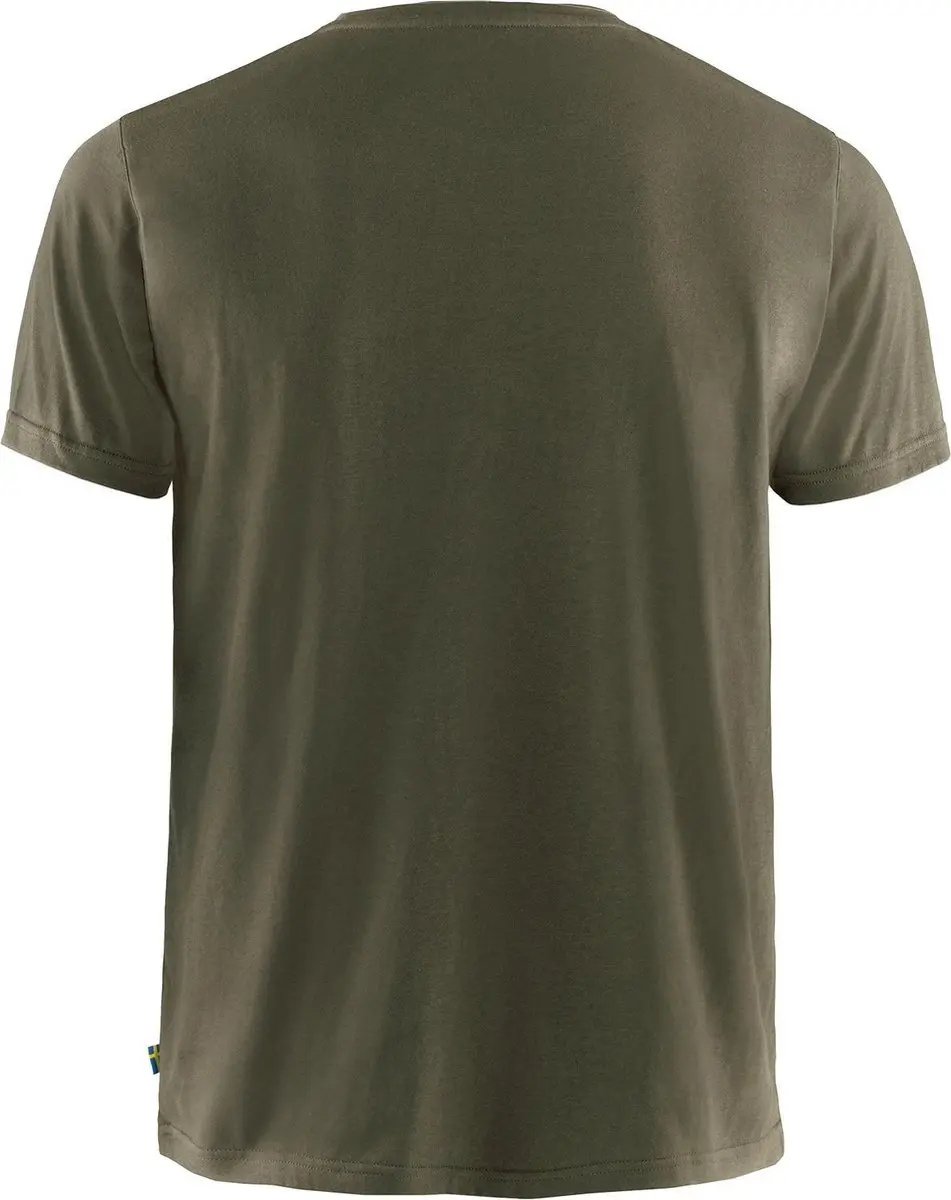 Fjällräven Logo T-shirt - Dark Olive - S - afbeelding 2 van 2