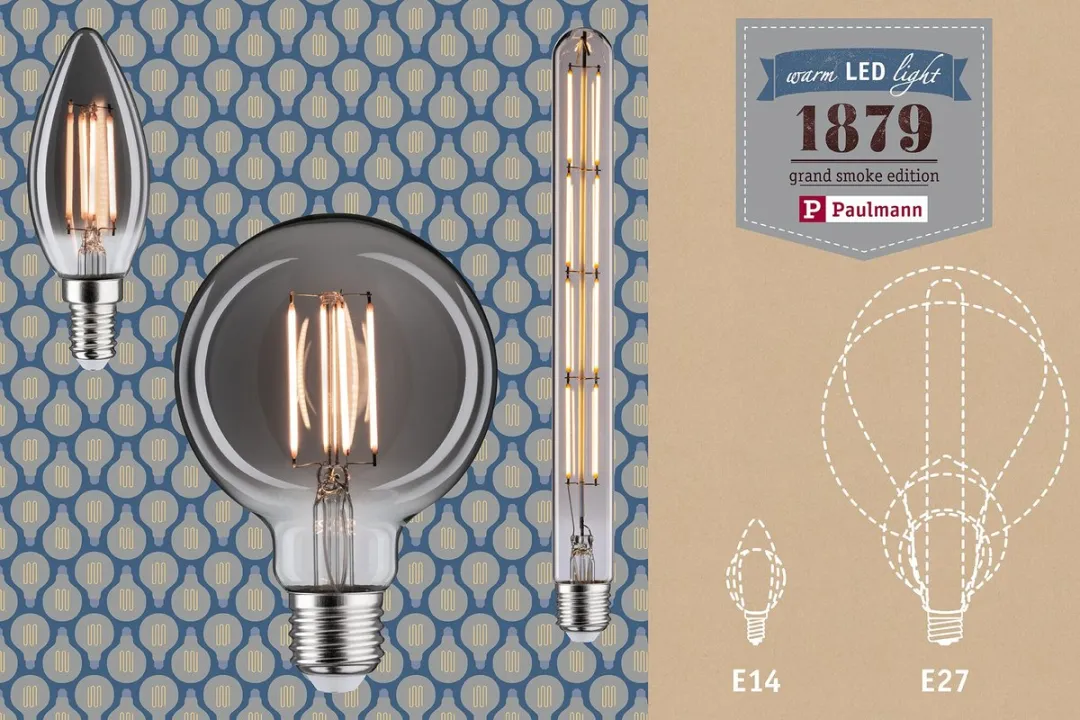 Paulmann 1879 Filament LED-kolf E27 7,5W 320lm 1800K - Rookglas