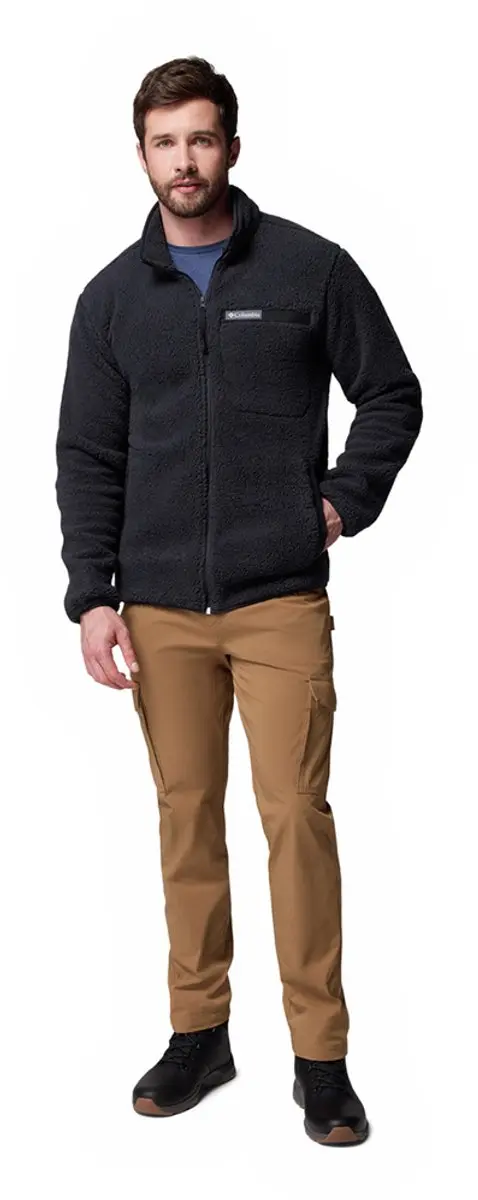 Columbia Rugged Ridge High Pile Fleecejack Heren - Zwart - XL - afbeelding 6 van 6