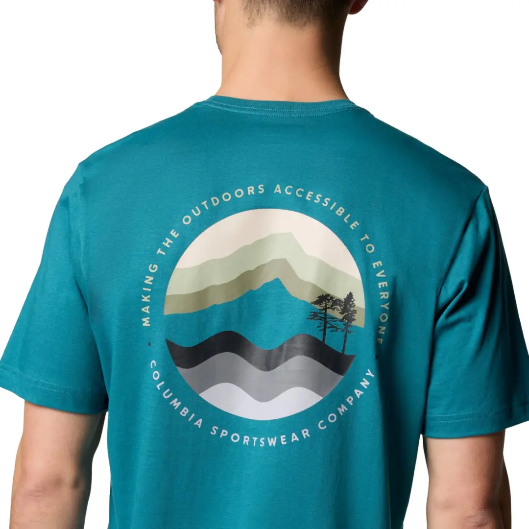 Columbia Kettle River Outdoor Tee Heren T-shirt - Groen - M - afbeelding 5 van 5
