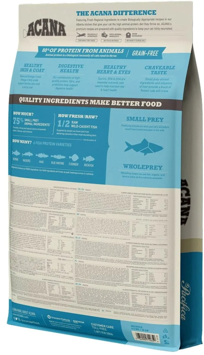 Acana Cat Pacifica Zeevis Kattenvoer 4.5kg
