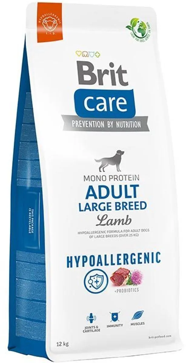 Brit Care Hypoallergeen Adult Large Breed Lam & Rijst 12kg