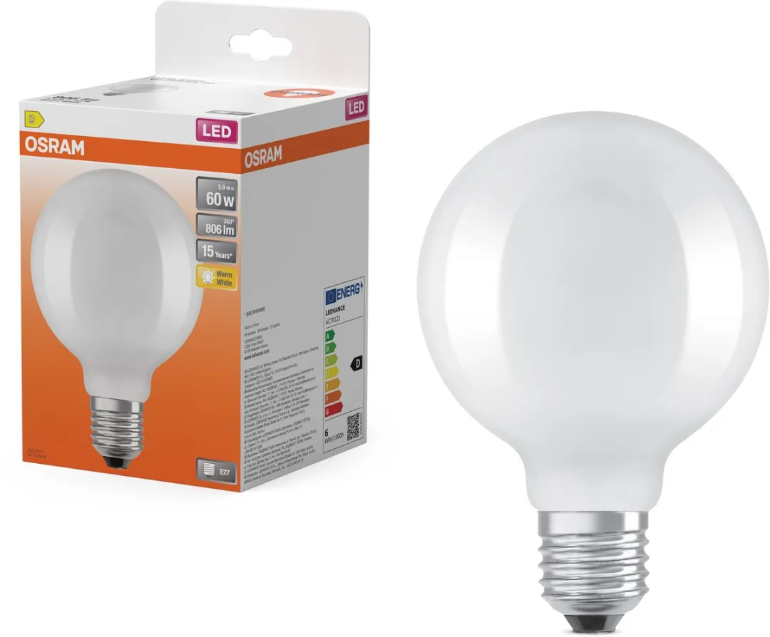 Osram LED Star Globe G95 60 Filament - 5,9W 806lm Mat