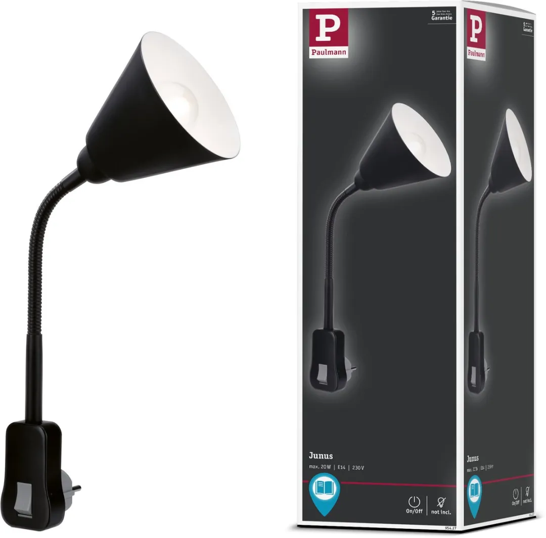 Paulmann Junus Flexarm Stekkerlamp E14