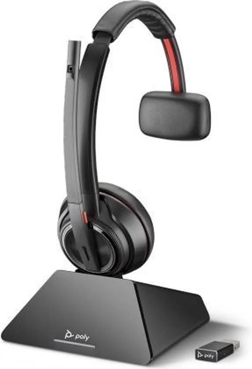 Poly Savi 8210 UC Headset - Draadloos - Zwart