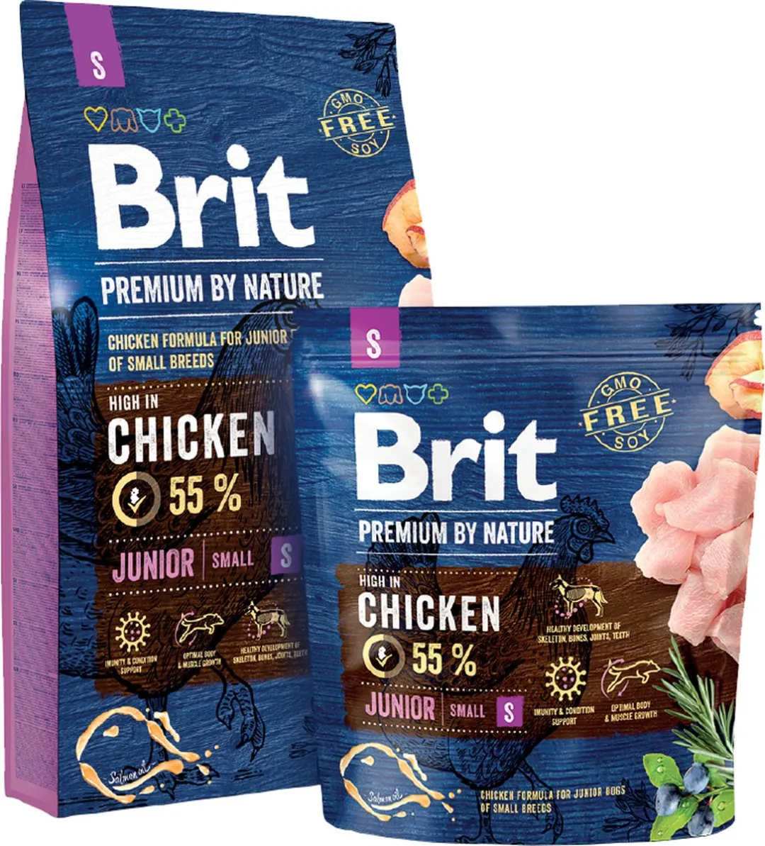 Brit Premium By Nature Junior S Hondenvoer 3kg
