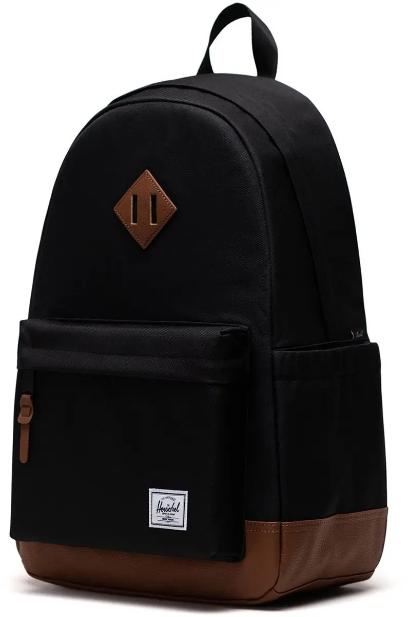 Herschel Heritage Rugzak - 24L - Zwart/Bruin - afbeelding 6 van 6
