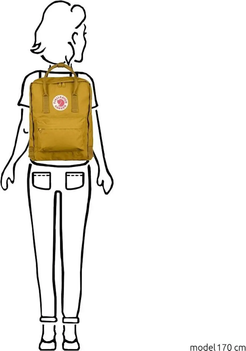 Fjällräven Kånken Rugzak - 16L - Ochre - afbeelding 4 van 6
