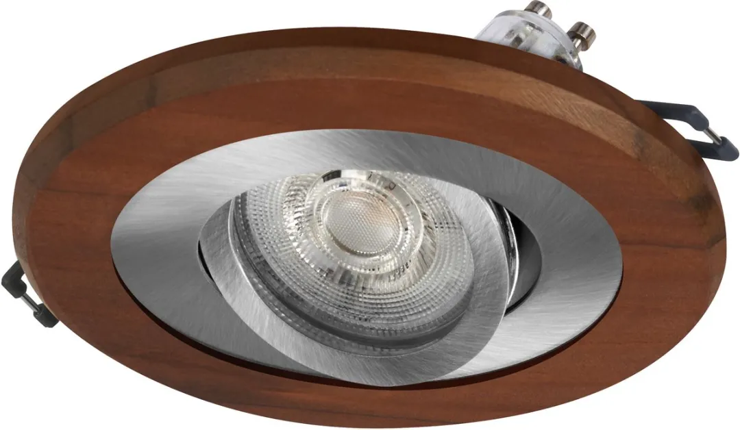 Osram Wood LED Spot GU10 4.5W - Satijnnikkel - Set van 3 - afbeelding 6 van 6