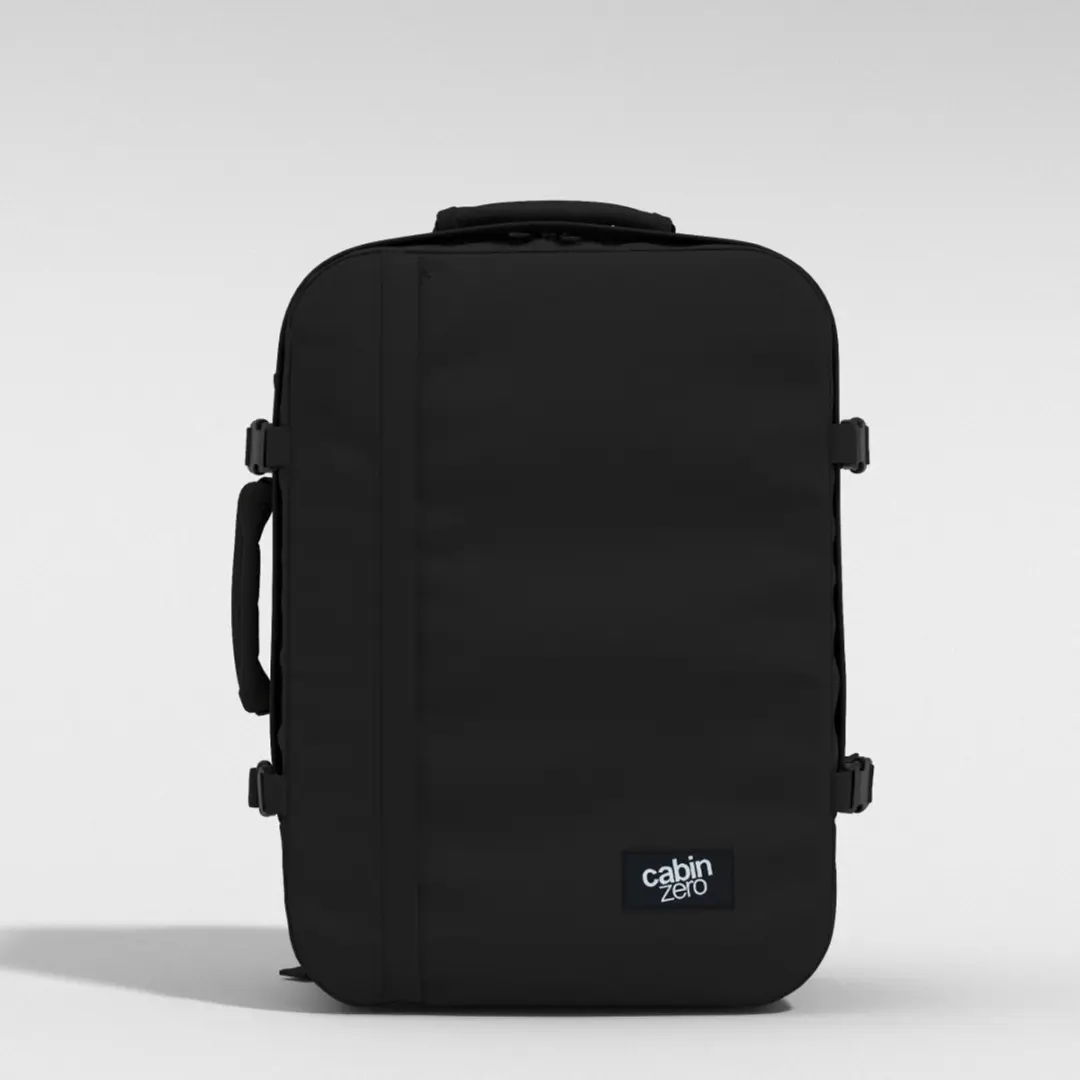 CabinZero Classic 44L Handbagage Reistas Rugzak - Zwart - afbeelding 6 van 6