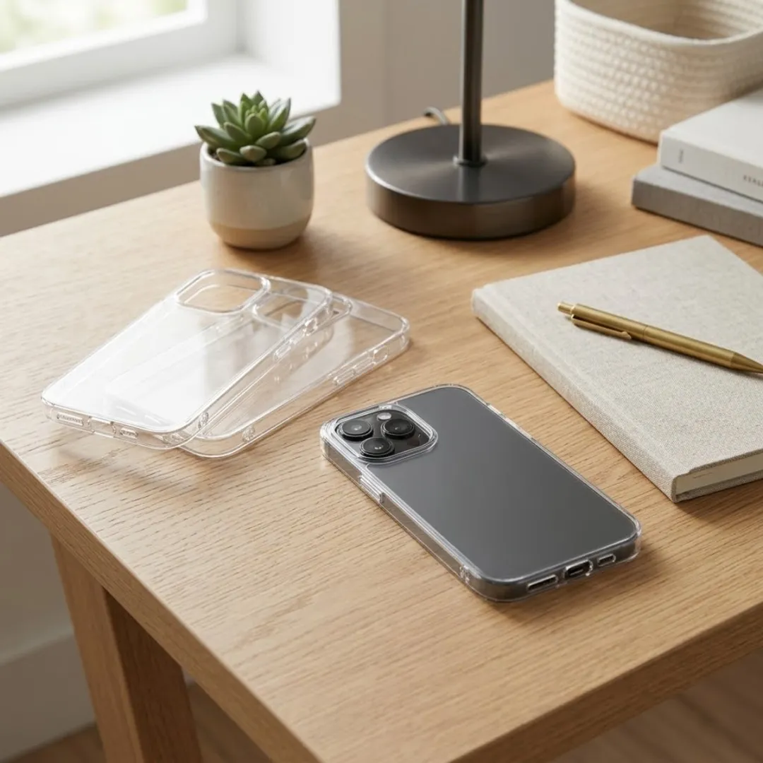 NUVEX Transparant Hoesje Set iPhone 13 Pro - 3 Stuks
