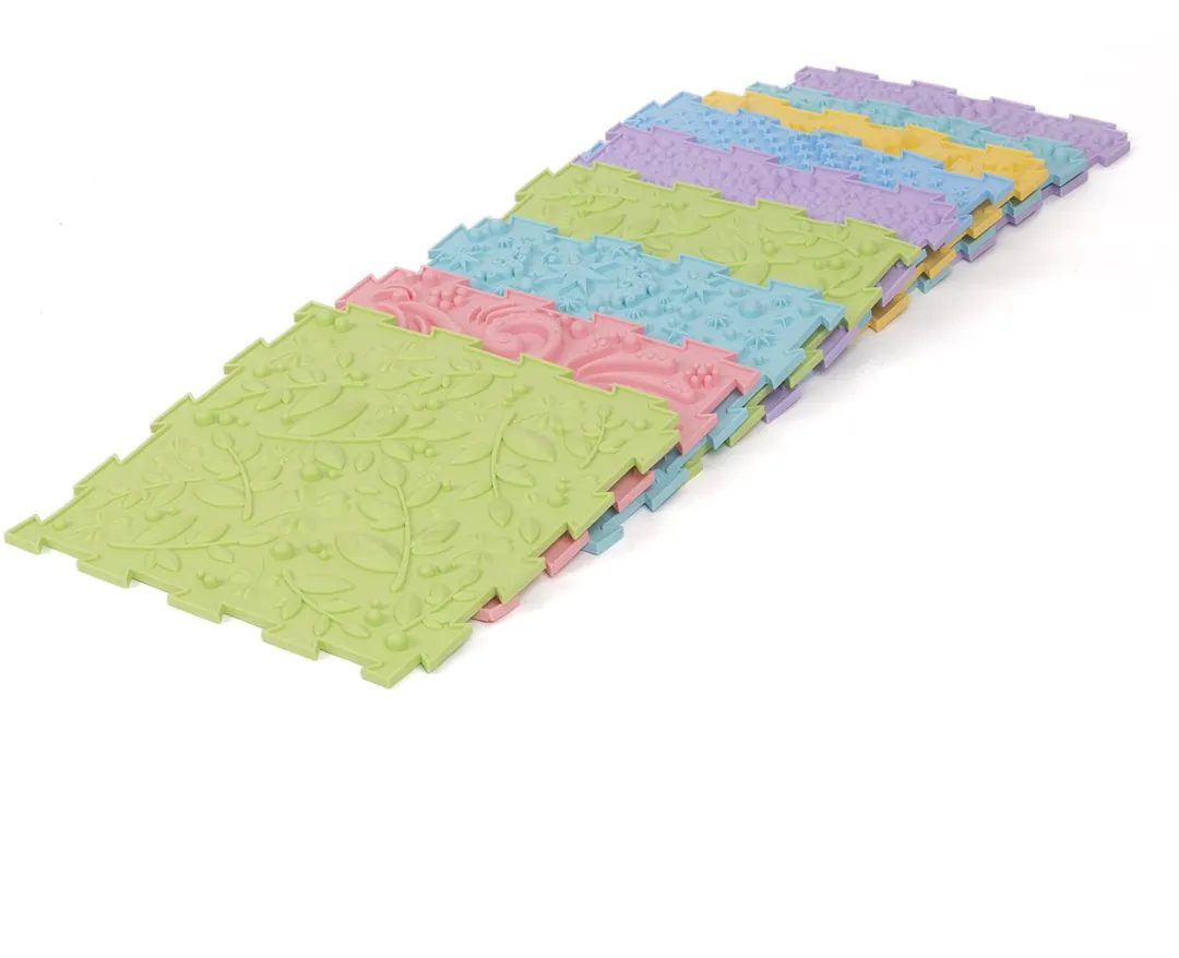 KiddyMoon Sensorische Puzzelmat TPE Schuim - 9 Kleurrijk