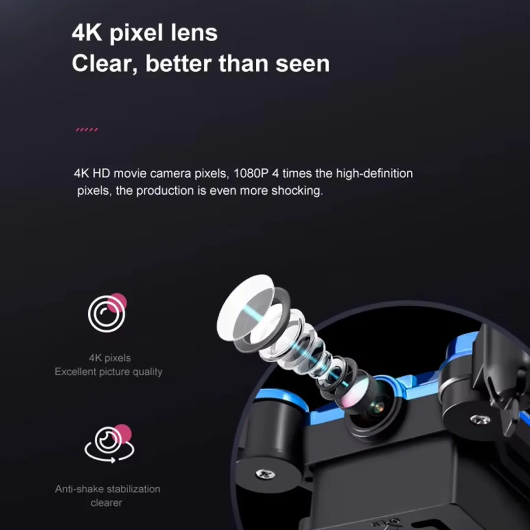 MINI Drone met 4K HD Camera - Afstandsbediening - Oplaadbaar