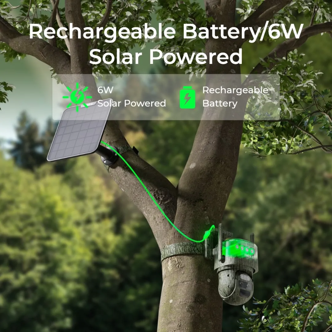 Reolink TrackMix LTE-C Zonnepaneel Wildcamera 8MP - 128GB - 4G LTE - Auto-tracking - Camouflage
