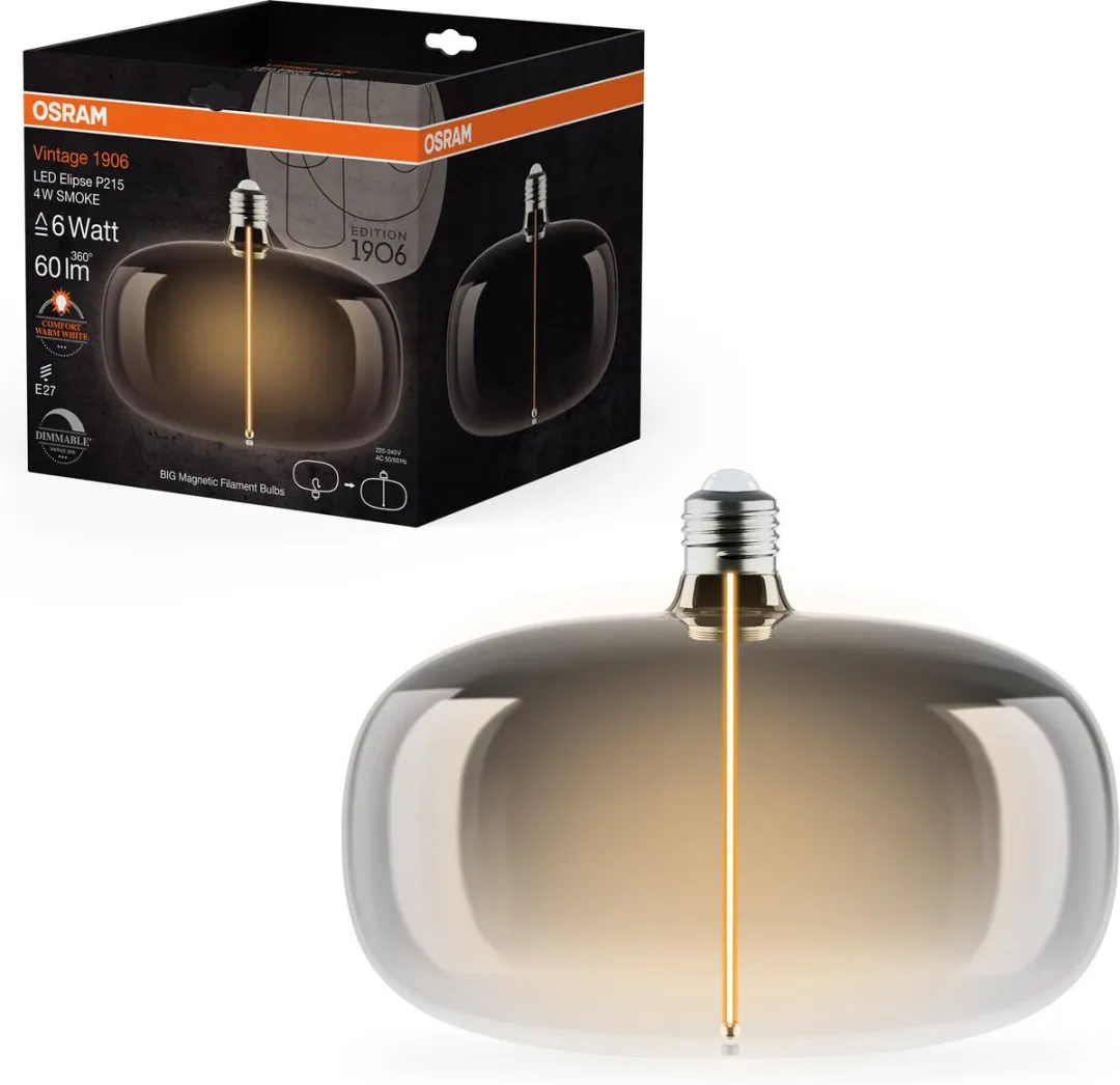Osram Vintage 1906 Big Elipse LED - 4W 60lm E27 Warm Wit
