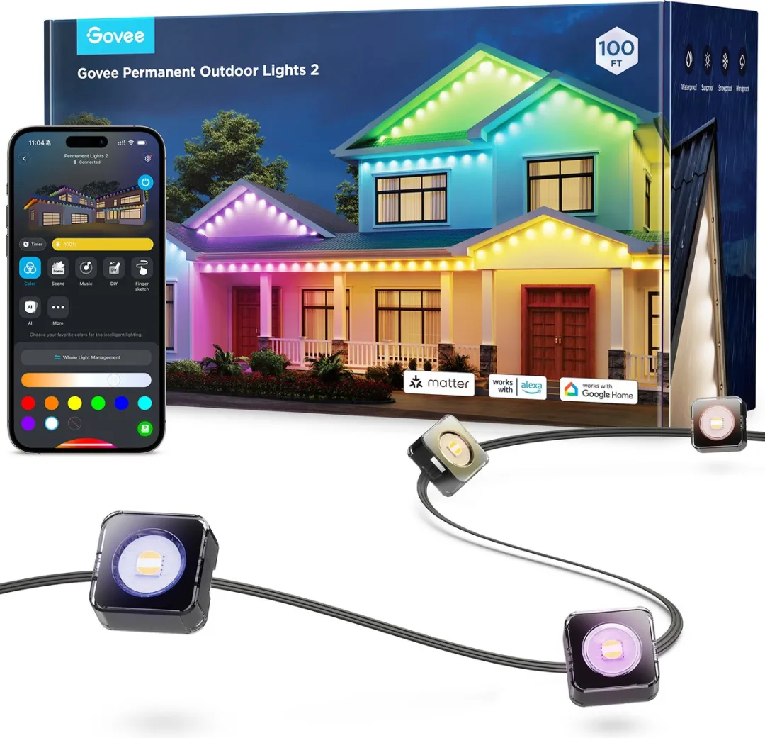 Govee Permanent Outdoor Lights 30m - Zwart