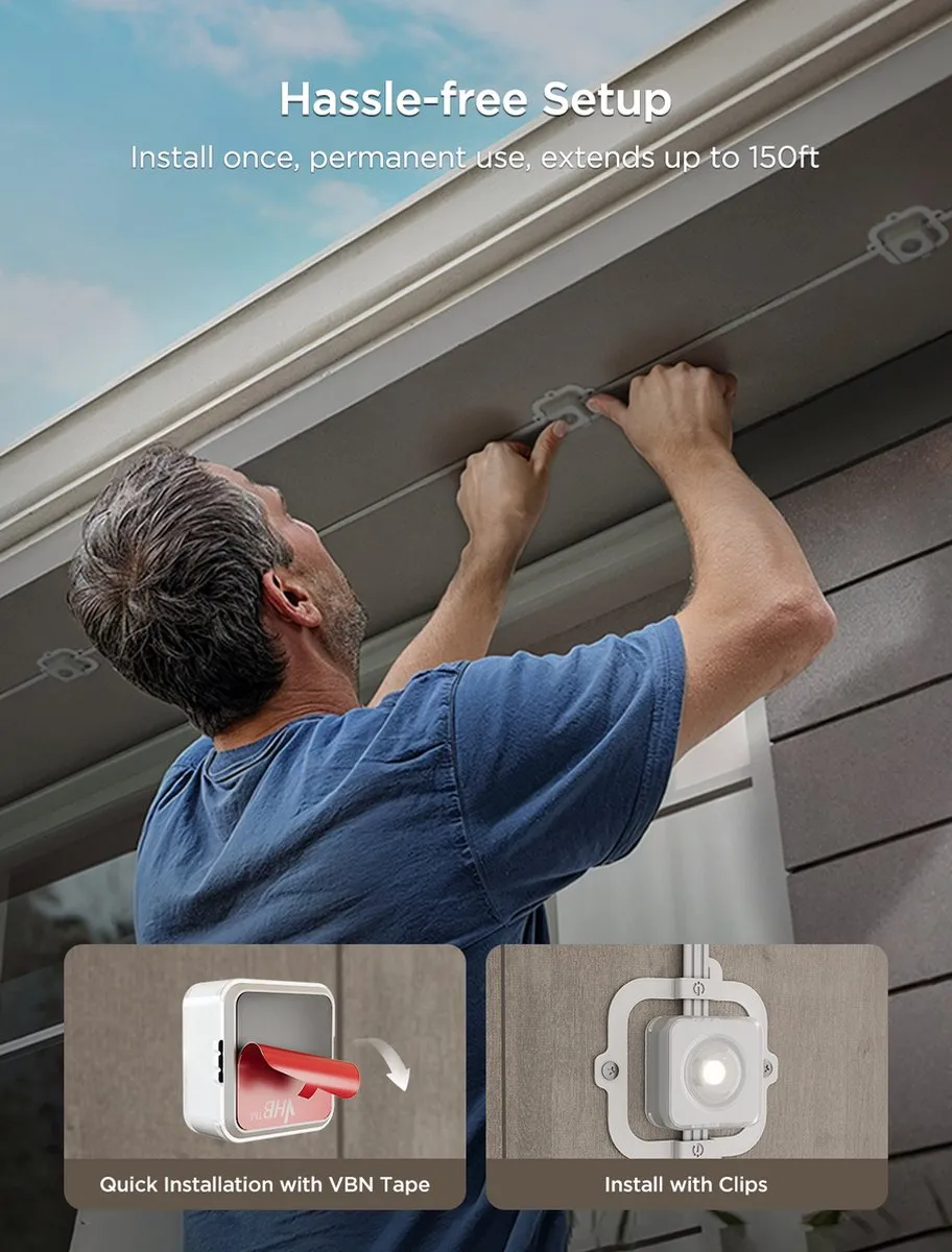 Govee Permanent Outdoor Lights 30m - Zwart