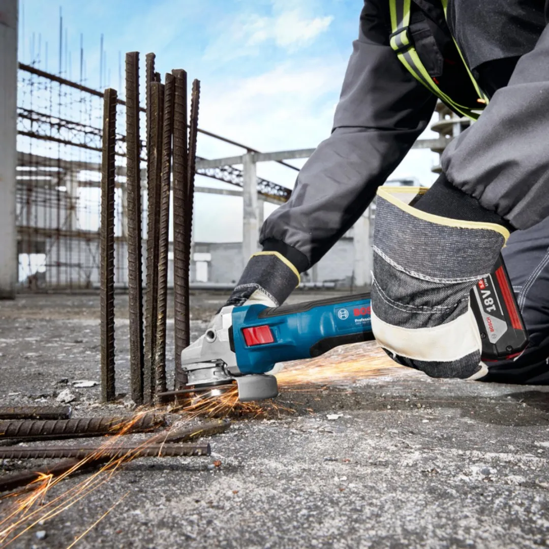 Bosch Professional GWS 18V-11 S Accu Haakse Slijper 125mm - 18V