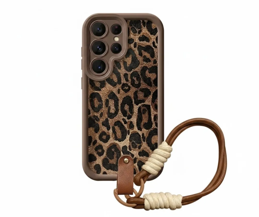 NUVEX Bruin Luipaard Telefoonhoesje S25 Ultra