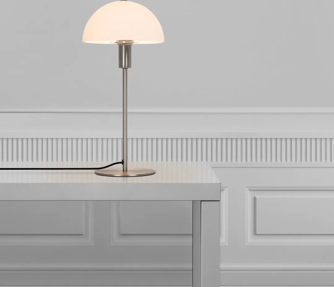 Nordlux Ellen 20 Tafellamp - 40W - Ø20cm - Geborsteld staal