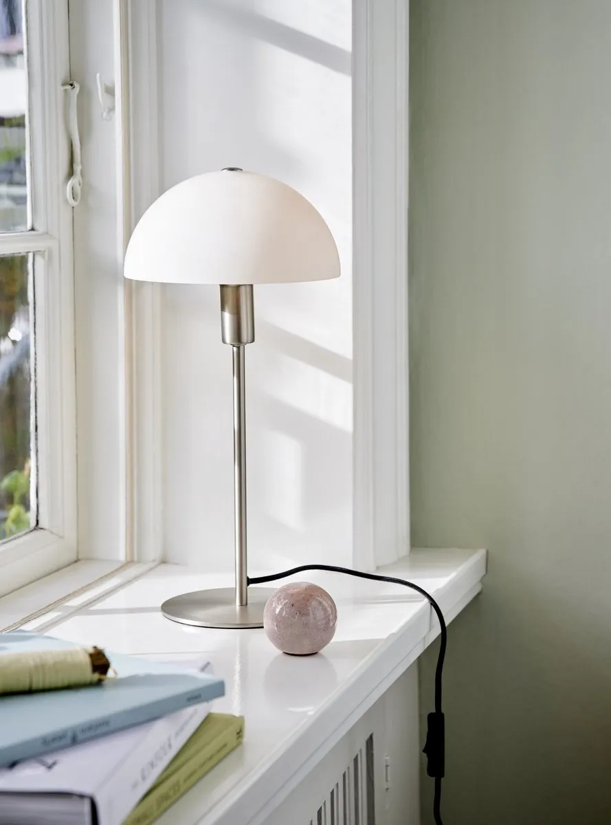 Nordlux Ellen 20 Tafellamp - 40W - Ø20cm - Geborsteld staal