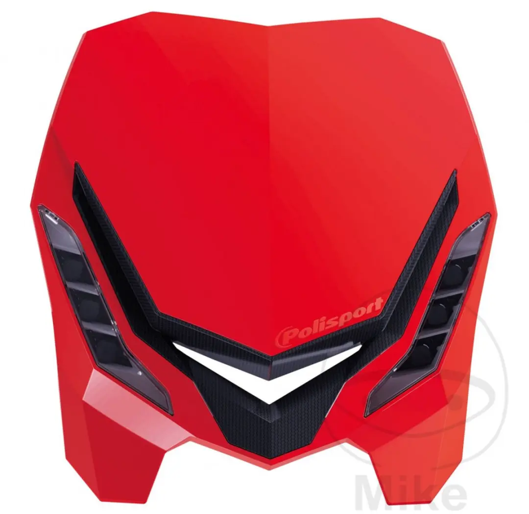 Koplamphouder rood met LED Polisport E-BLAZE 8670800004 Nieuw voor motor TT enduro - afbeelding 3 van 6