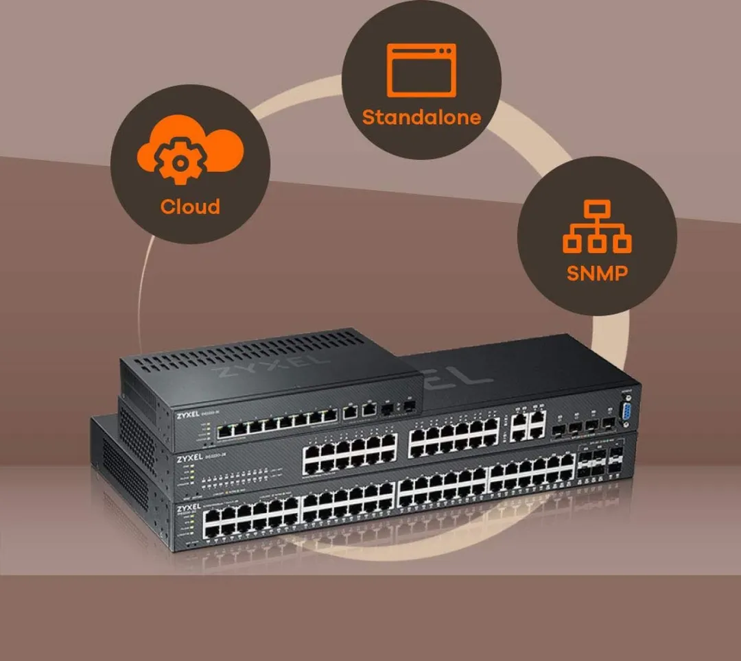 Zyxel GS2220-50HP Managed Switch - 44x Gigabit - Zwart