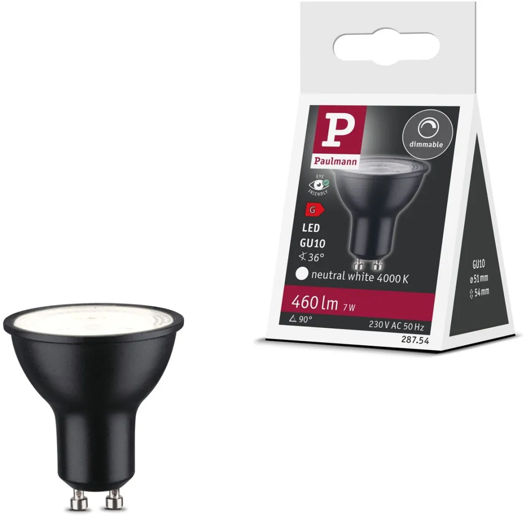 Paulmann Standaard LED Spot GU10 7W 460lm