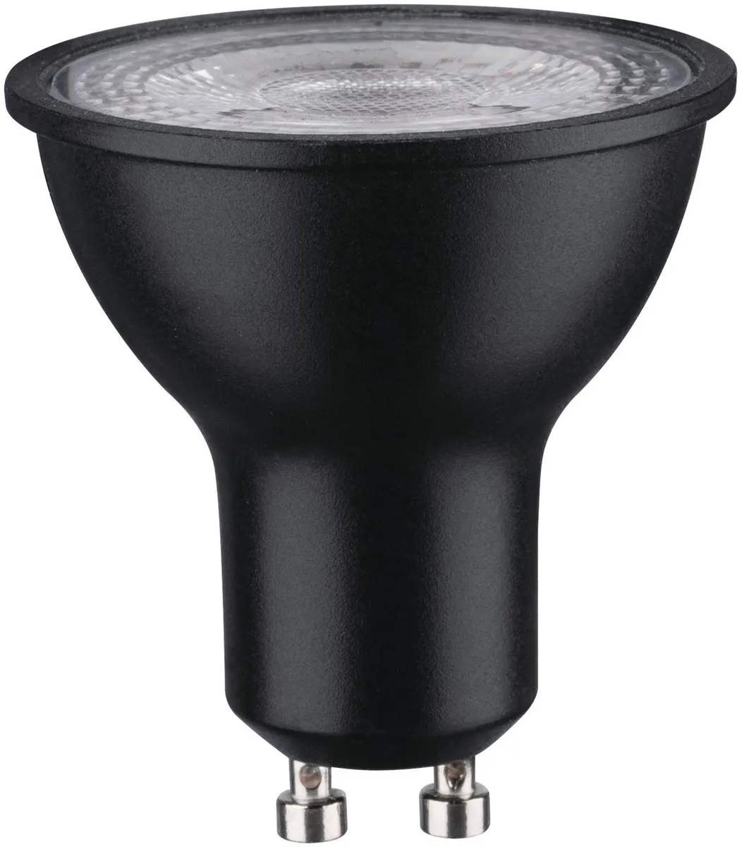 Paulmann Standaard LED Spot GU10 7W 460lm - 4000K - Mat Zwart